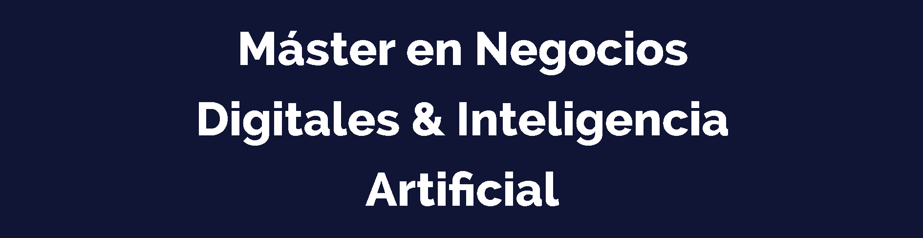 Máster en Negocios Digitales